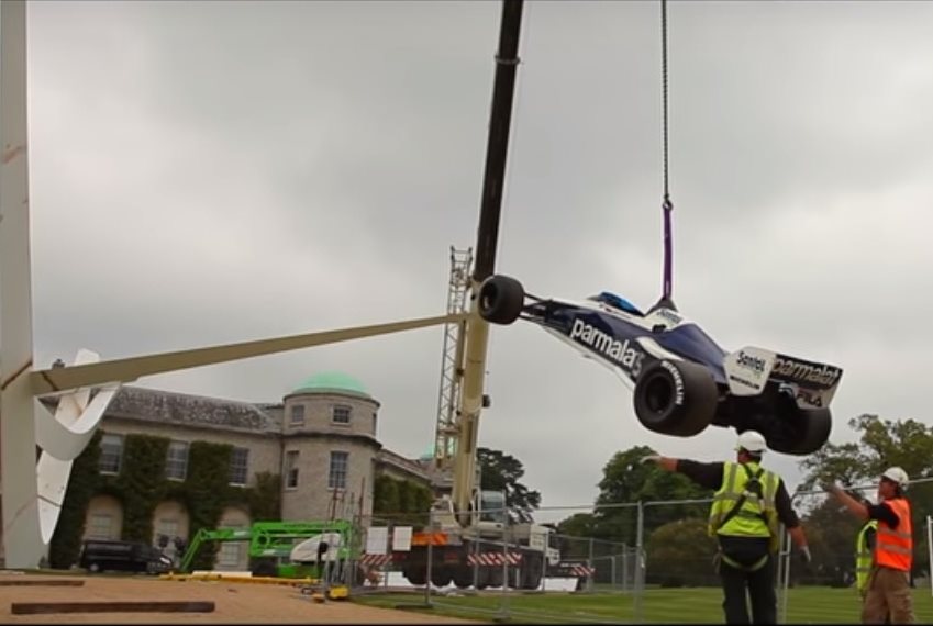 Goodwood Festival of Speed 2016 BMW sculpture 1983 Formula 1 car